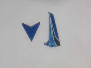 LinParts.com - WLtoys WL V319 Spare Parts: Tail decorative set(blue)